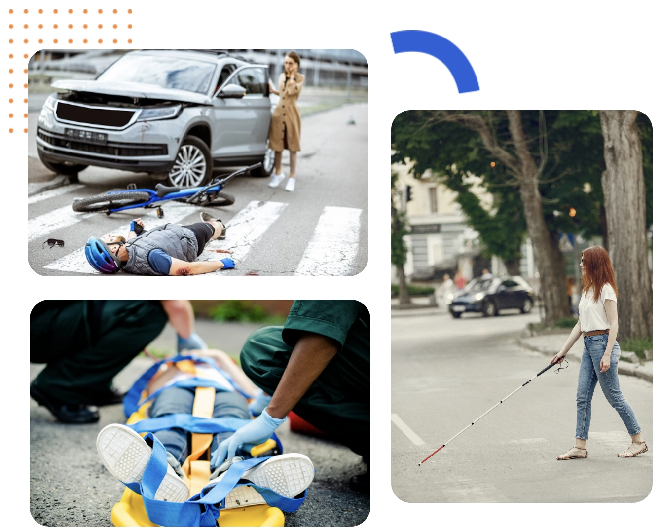 bicycle-accident-blind-person-man-on-stretcher
